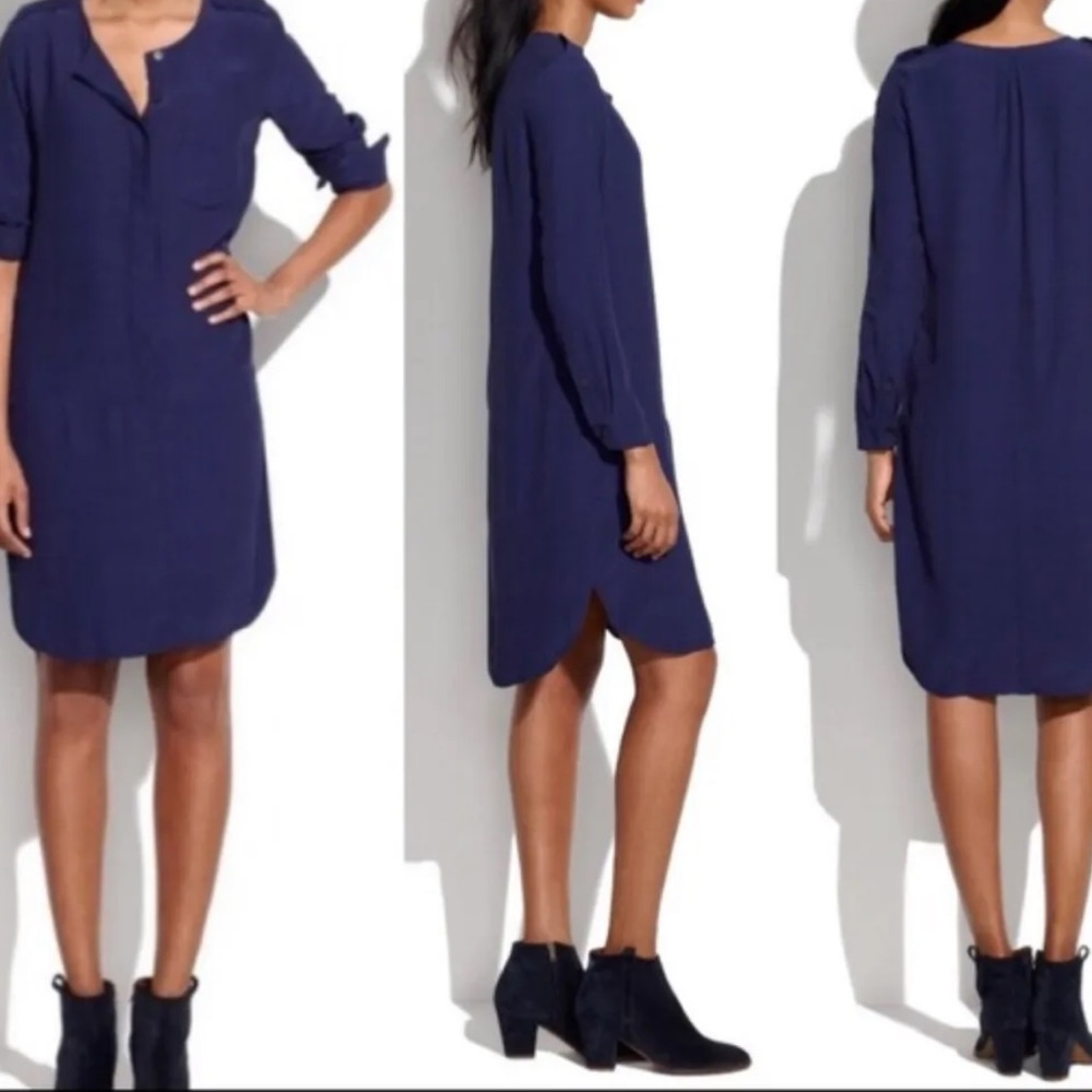 Madewell Navy Blue Cargo Tunic Top/ Dress